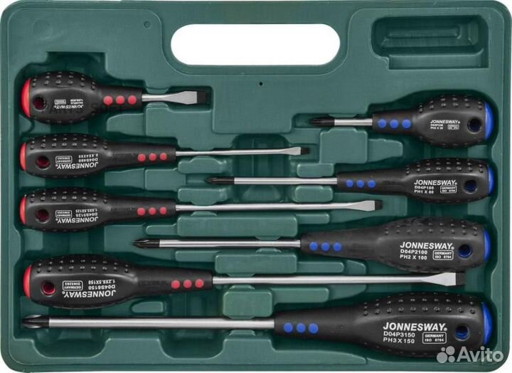 Jonnesway D04PP08S Набор отверток full star PH и S