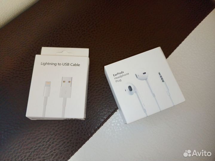 Наушники Earpods+кабель USB