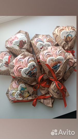 Подарок на день учителя пряники, безе, зефир