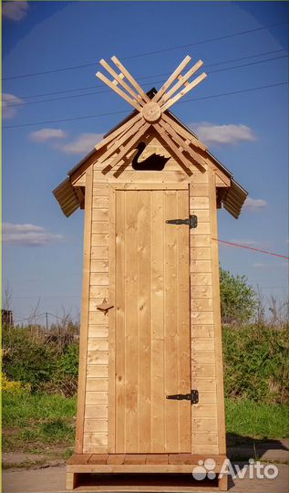 Дачный туалет деревянный PRO884