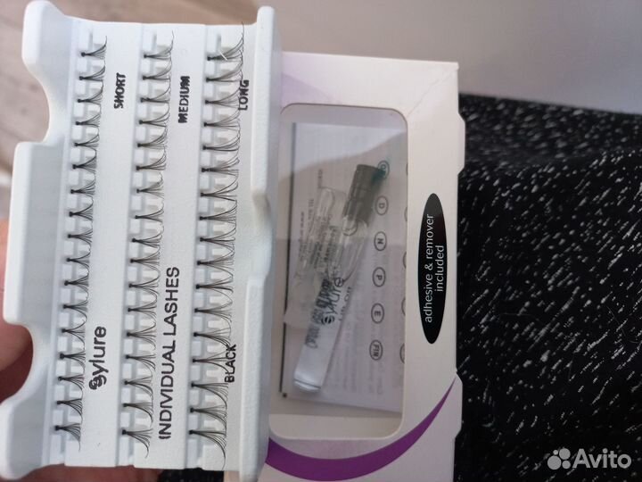 Накладные реснички тонкие пучки