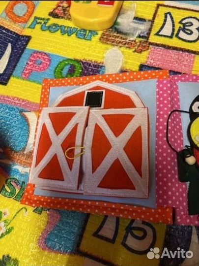 Детская фетровая книжка для малышей