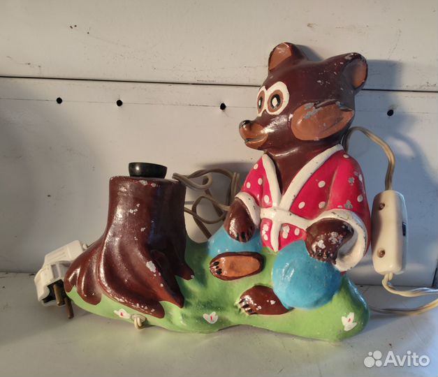 Светильник Медведь бу