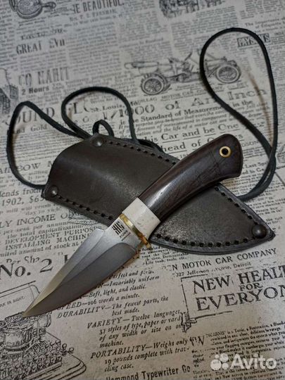 Шейный нож, мини нож х12мф/граб