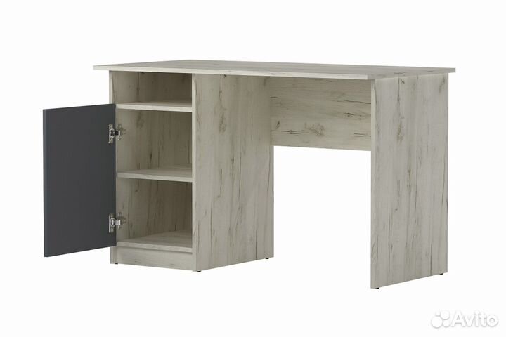Стол компьютерный пкс-12 дуб крафт белый/антрацит