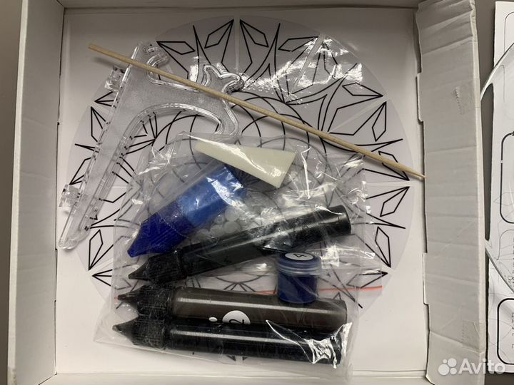 Набор для росписи стеклянной тарелки