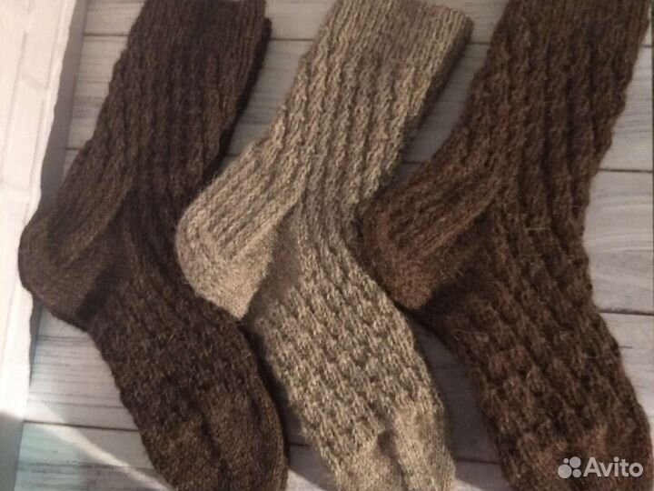Носки вязаные мужские