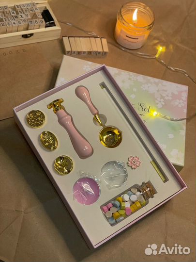 Набор с сургучной печатью (3 цвета)