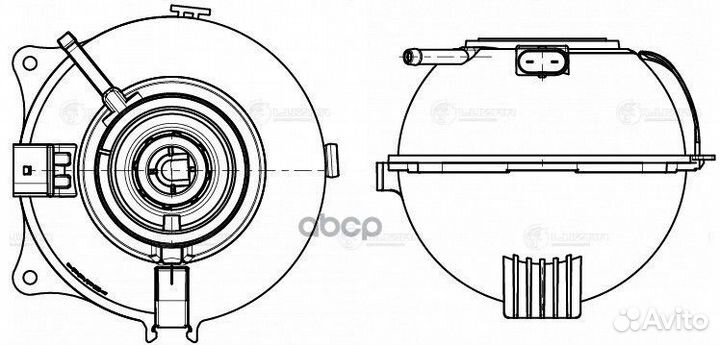 LET 1853 luzar Бачок расширит. охл. жидкости VW