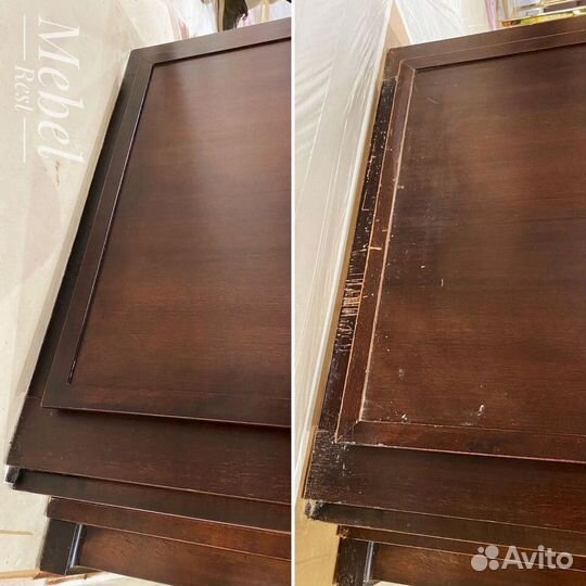 Выездной ремонт сколов и царапин на мебели