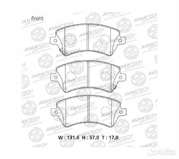 Колодки тормозные дисковые