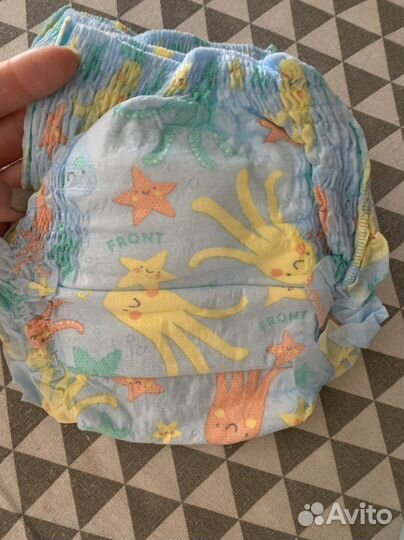 Подгузники трусики manu для плавания 12 +