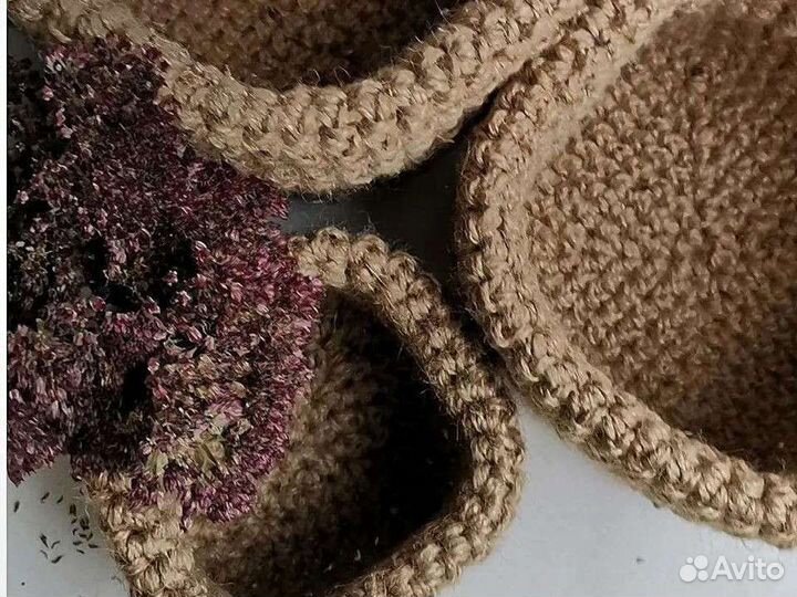 Корзинки из джута