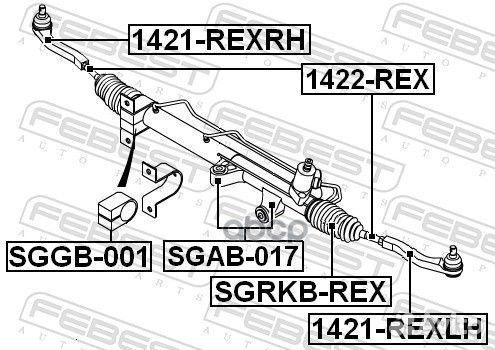 Пыльник рулевой рейки ssang yong actyon