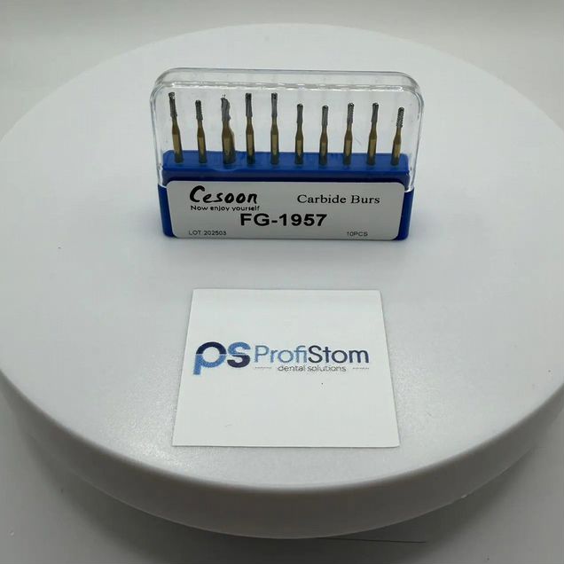 Стоматологические твердосплавные боры Carbide Burs FG-1957 D10 для снятия и разрезания коронок, Акул
