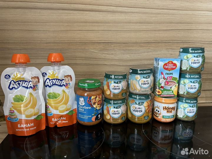 Детское пюре Тема Агуша Фруто няня Гербер