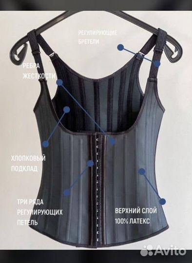 Латексные корсет для коррекции фигуры