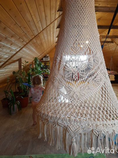 Подвесные качели,гамак ручная работа макраме
