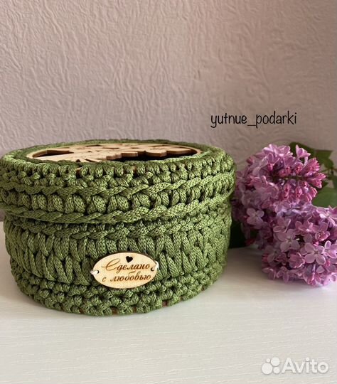 Шкатулка- корзинка для хранения, в наличии