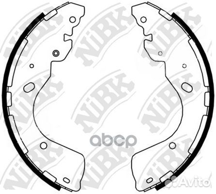 Колодки тормозные барабанные FN0637