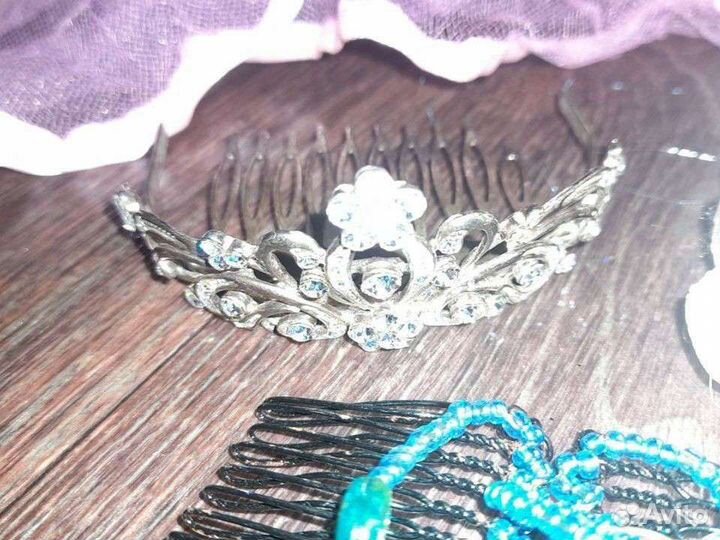 Резинки,заколки,корона,ободки для волос