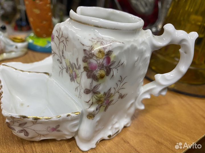 Солонка под специи фарфор старый