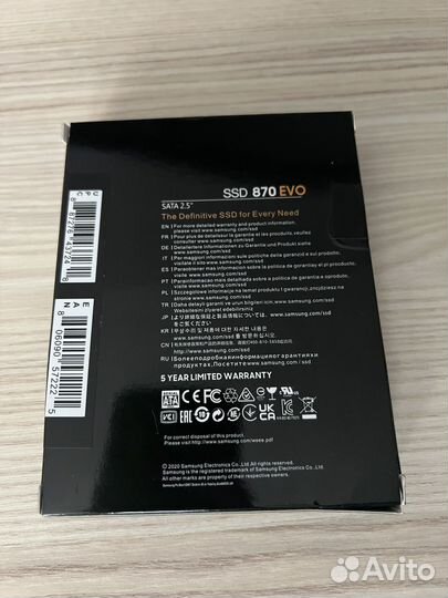 Ssd samsung 870 evo 2tb