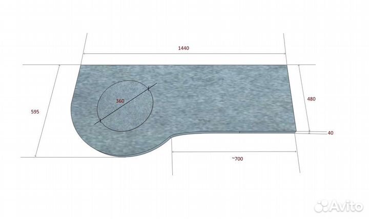 Столешница из искусственного камня