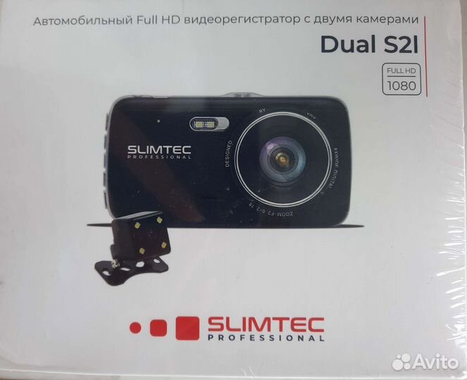 Видеорегистратор с 2 камерами Slimtec Dual S2l