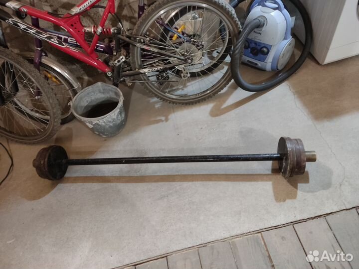 Штанга гриф блины бу