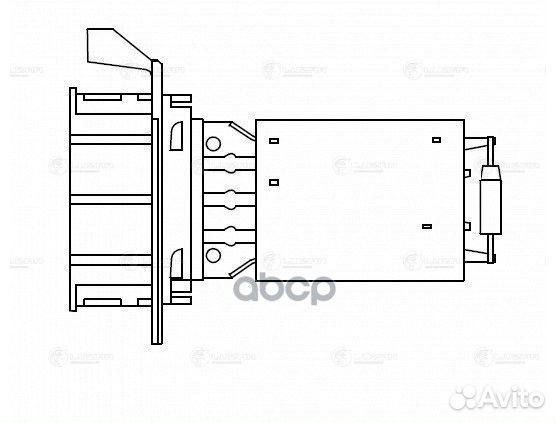 Резистор вентилятора отопителя LFR1509 luzar