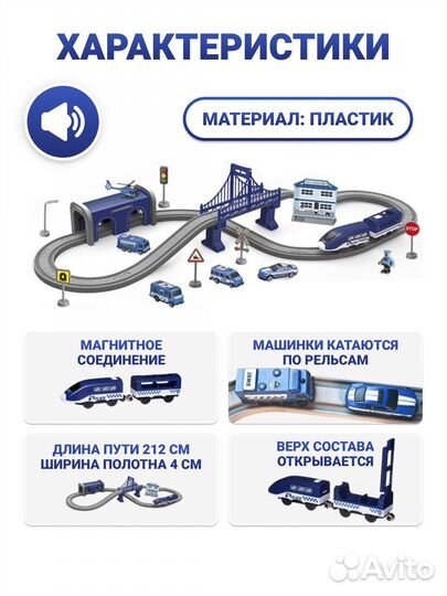 Железная дорога с электропоездом