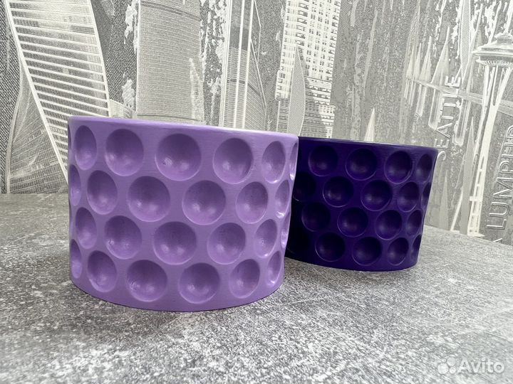 Пара гипсовых кашпо