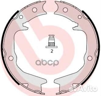 Колодки тормозные стояночного тормоза S54519 Br