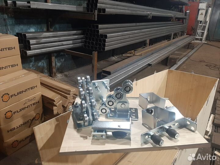 Откатные ворота на проём 5х2 м+комплект для ворот