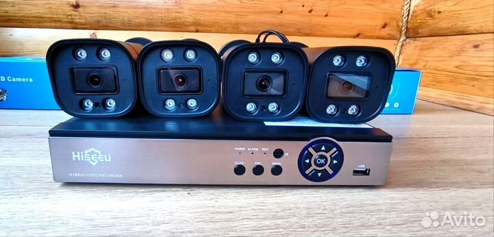 5мп Комплект видеонаблюдения на 4 камеры