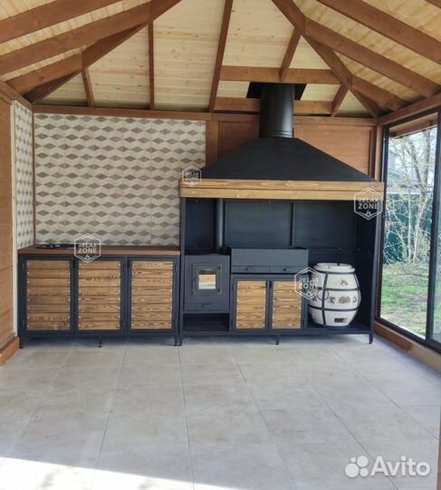 Мангальный комплекс, мангал, казан, печь