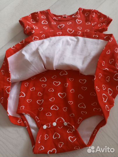 Платье боди для девочки 86