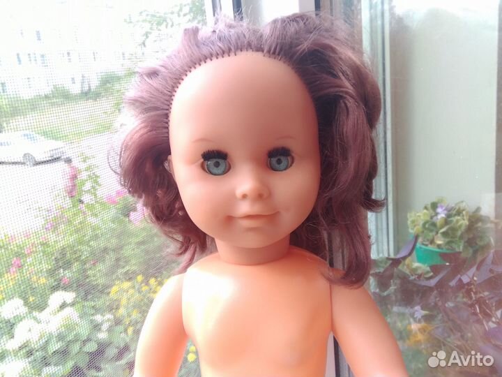 Кукла гдр, СССР, 50см улыбашка раунштайн в ремонт