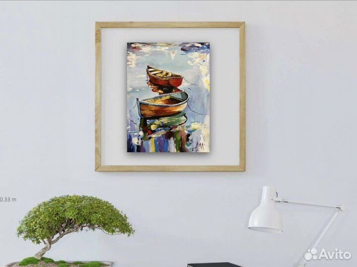 Картина акрилом на холсте морской пейзаж