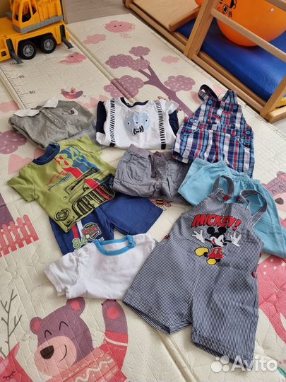 Летние вещи пакетом 80 86 на мальчика