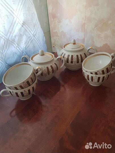 Чайный фарфоровый сервиз СССР