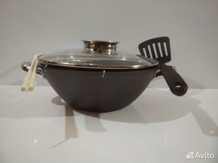 Казан-сотейник-кастрюля, Вок, сковорода из чугуна