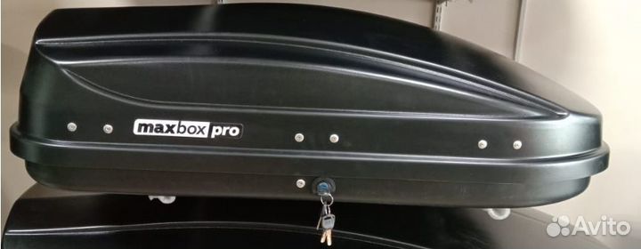 Автобокс на крышу авто MaxBox PRO 430литров черный