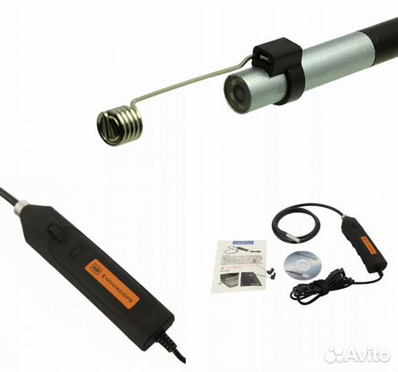 Эндоскоп жёсткий кабель type-C 3в1 камера HD