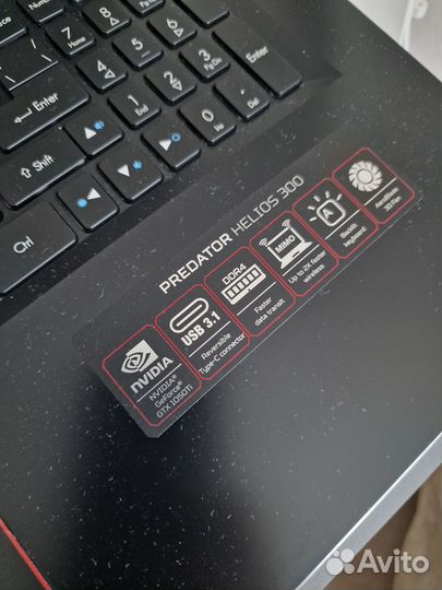 Игровой ноутбук Acer predator helios 300 ph317 52