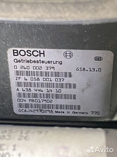 Блок управления АКПП Mercedes V-class 638 V 230 TD