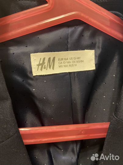 Пиджак новый hm на мальчика 164