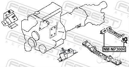 Опора двигателя nissan atlas F24 07/caravan homy