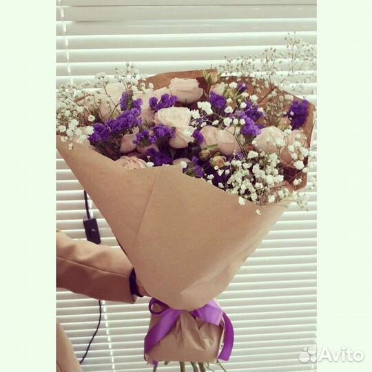 Цветы розы букет